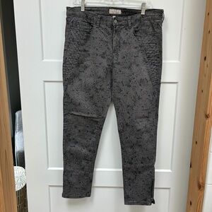 Banana Republic Gray Skinny Fit Jeans with Subtle Print- Sz 32/14